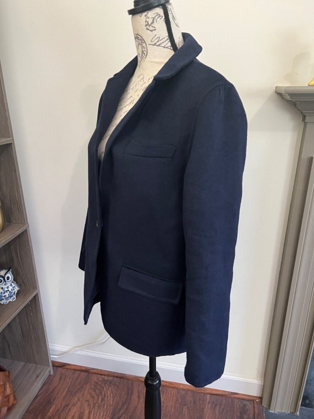 J.Crew Navy Blue Blazer Single Button Blazer Jacket Pockets Business Casual 6 - Picture 3 of 7